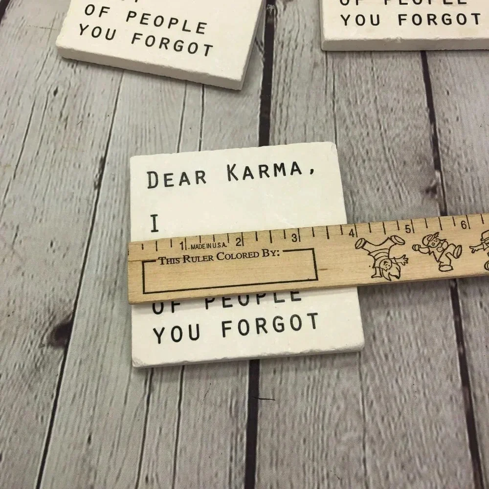 Coasters DEAR KARMA DRINK COASTER set of 2